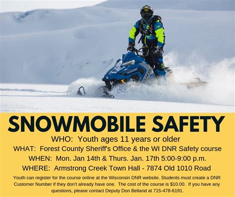 Snowmobile Safety Course – Extension Forest County