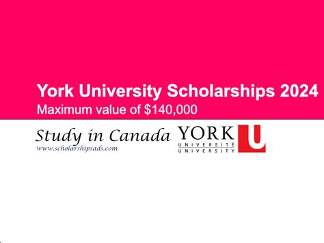 York University Scholarships 2024, Canada.