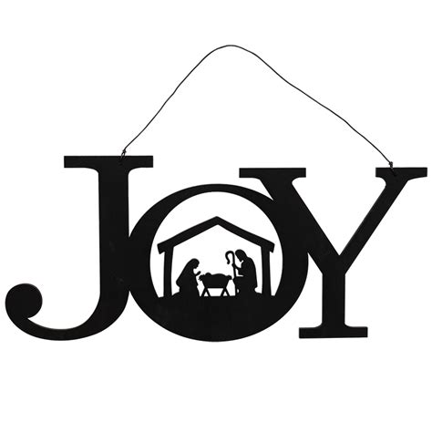 Nativity Silhouette "Joy" Hanger