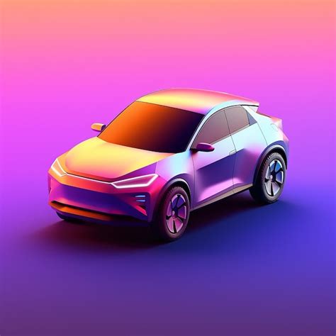 Premium Photo | A tomicEggs futuristic electric concept car suv design element neon dark background