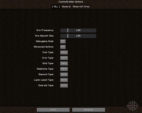 Custom Ore Generation Revival for Minecraft