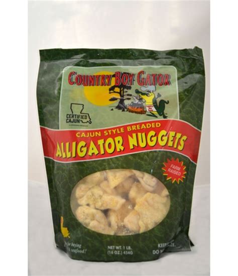 Country Boy Gator Breaded Alligator Nugget 1lb 012574106835