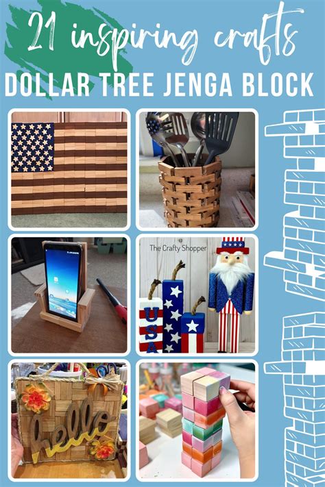 Dollar Tree Jenga Block Crafts: Creative DIY Projects | Dollar Tree Craft