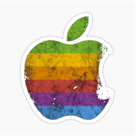 "Apple Retro Logo " Sticker for Sale by WilloGraha | Redbubble