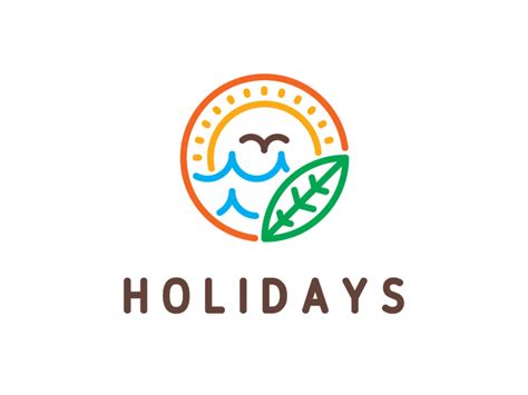 holidays logo by Gitson Media - Creative Agency on Dribbble