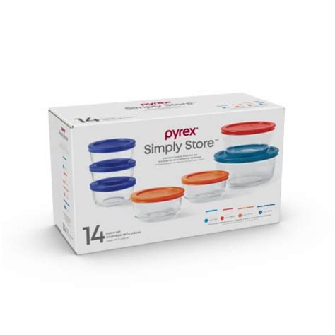 Pyrex Glass Food Storage Containers, 14 pc - Ralphs