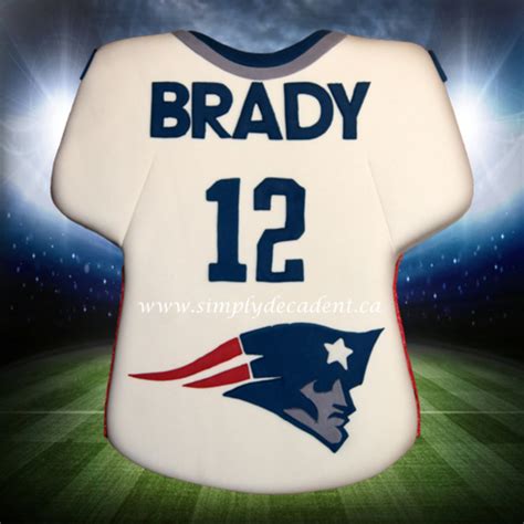 Tom Brady (New England Patriots) #12 Football Jersey Birthday Cake - CakeCentral.com