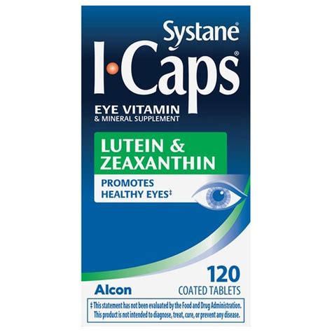 Icaps Eye Vitamin Lutein & Zeaxanthin Coated Tablets (120 ct) from Walmart - Instacart