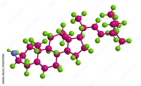 Molecular structure of Stigmasterol Stock Illustration | Adobe Stock