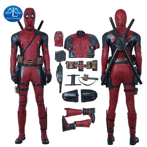 Aliexpress.com : Buy MANLUYUNXIAO New Men's Deadpool 2 Costume Updated ...