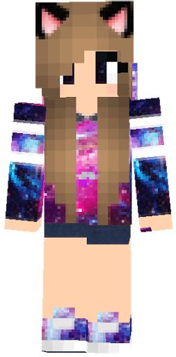 Galaxy Girl | Nova Skin | Skins para minecraft, Skins de minecraft de menina, Minecraft personagens