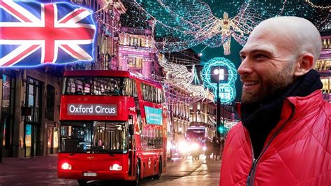 London Walking Tour At Christmas!! Oxford Street And Sherlock Holmes Museum!! 🇬🇧 - YouTube