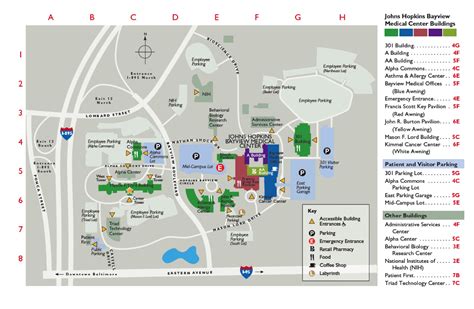 Johns Hopkins Bayview Campus Map - Map