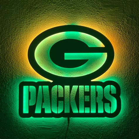 Green Bay Packers Led Sign Green Bay Packers Wall Decor Wall Decor ...