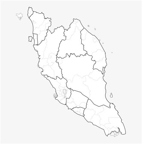 Peninsular Malaysia Blank Map World Map Mapa Polityczna - Malaysia Map ...