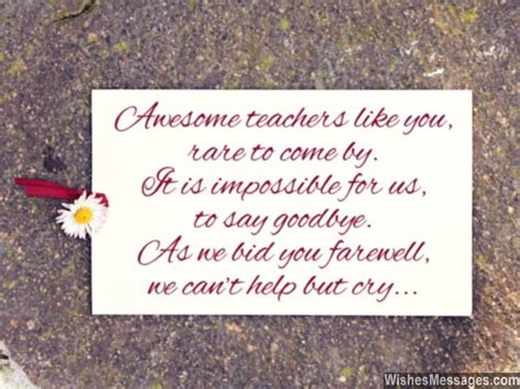 Farewell Messages for Teachers: Goodbye Quotes for Teachers and Professors – WishesMessages.com