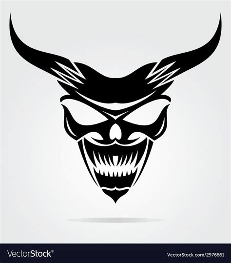 Demon Mask. Download a Free Preview or High Quality Adobe Illustrator ...