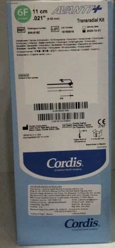 Cordis Radial Sheath at Rs 850 | Vascular Introducer in New Delhi | ID: 2851925808133