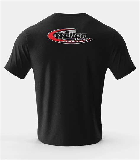 WELLER RACING T-SHIRT, BLACK, SWOOP LOGO, 2X-LARGE-96075