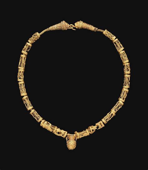 A GREEK GOLD NECKLACE - HELLENISTIC PERIOD, CIRCA 3RD-2ND CENTURY B.C. | Ancient jewelry ...