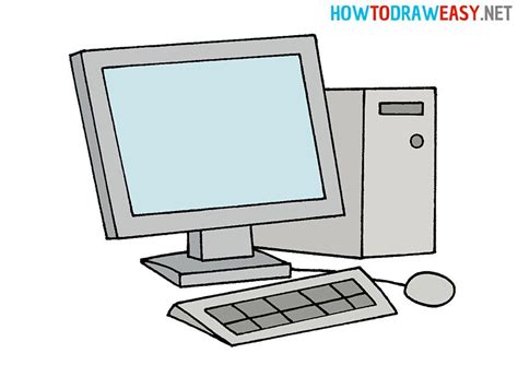 How to draw a computer for kids – Artofit