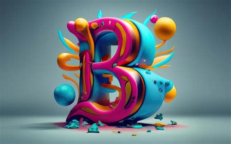 Premium AI Image | Letter B in 3d