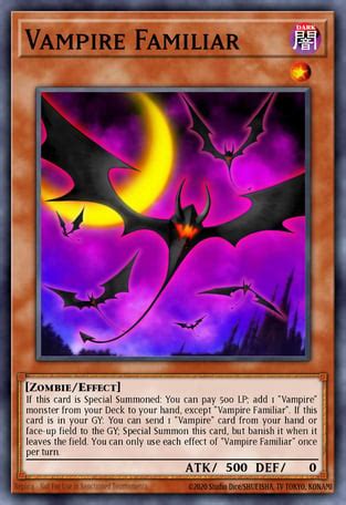 Vampire Familiar - Yu-Gi-Oh! Card Database - YGOPRODeck