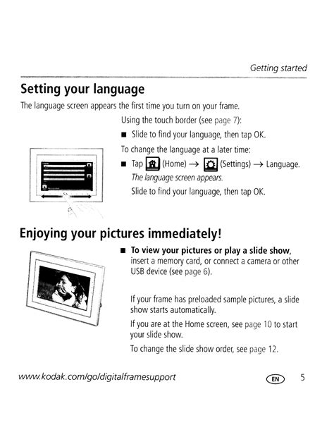 PDF manual for Kodak Digital Photo Frame EasyShare M820