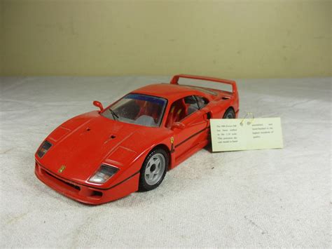 Franklin Mint 1:24 Scale Die-cast 1989 Ferrari F40 Replica Sports Car ...