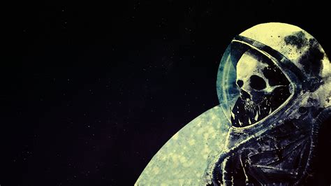 White astronaut helmet, space, skull, astronaut, death HD wallpaper ...