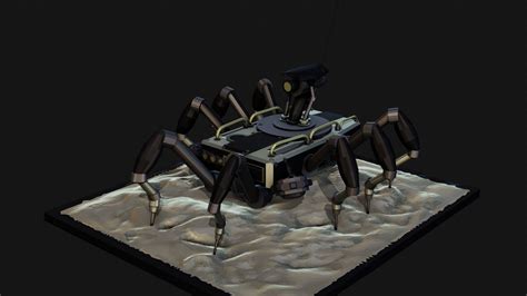 Robot Spider-TR48 Free 3D Model - .blend .fbx - Free3D