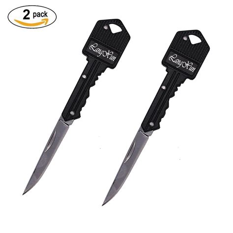 Langxun 2 Pack Keychain Folding Pocket Knife / Self Defense Keychain ...