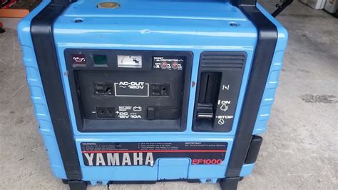 Old quality Yamaha generator EF1000 - YouTube