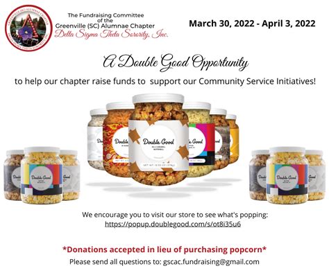 Double Good Popcorn Fundraiser – Greenville (SC) Alumnae Chapter of ...