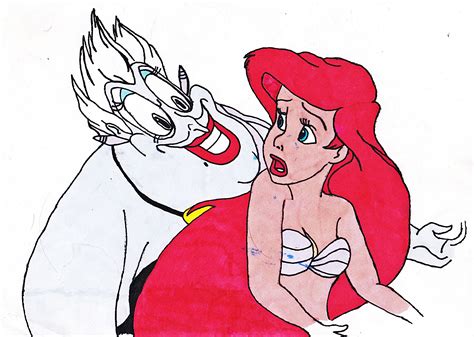 Walt Disney Fan Art - Ursula & Princess Ariel - Walt Disney Characters ...