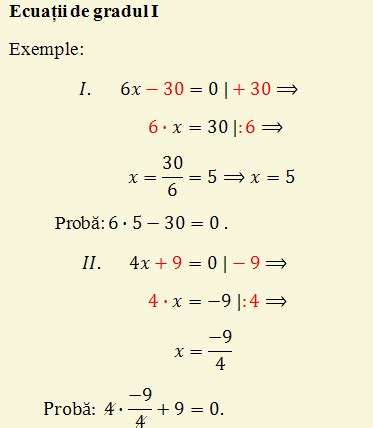 Ecuatii de gradul 1 si 2 -Mate123.ro