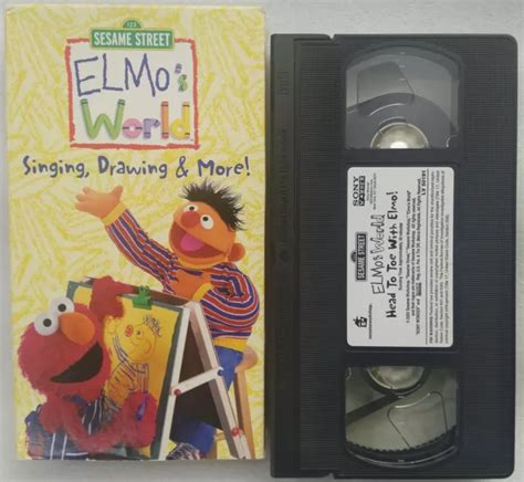 VHS SESAME STREET - Elmos World - Singing, Drawing More (VHS, 2000) $19.11 - PicClick CA