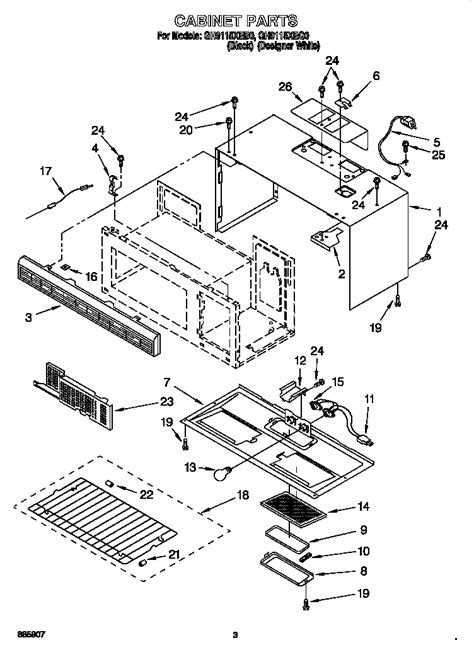 Whirlpool Microwave Parts Manual