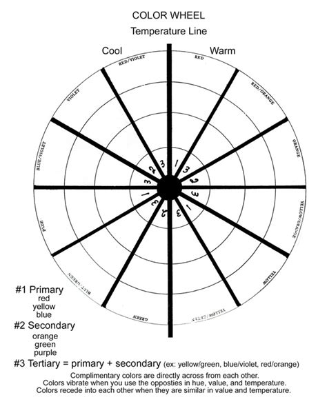 Printable Color Wheel