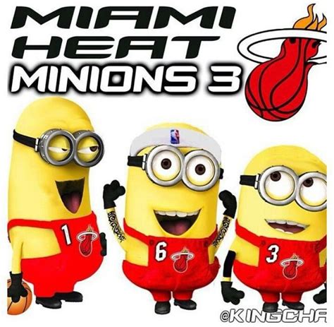 Love this #minion #basketball #miamiheat | Les minions