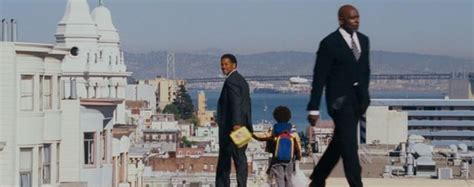 In The Pursuit of Happyness (2006), at the end of the movie, Will Smith, who plays Chris Gardner ...