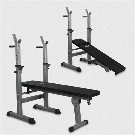 XBench 3 Flat Weight Bench With Rack SILVER-BLACK