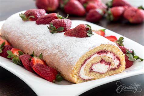 Strawberry Swiss Roll