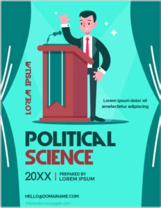 Political Science Project Cover Page | MS Word Cover Page Templates