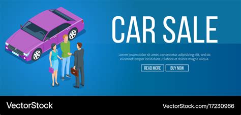 Car sale banner Royalty Free Vector Image - VectorStock