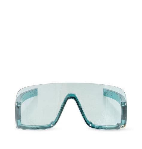 Gucci Oversized Frame Sunglasses in Blue | Lyst