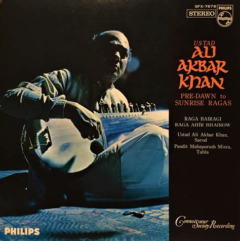 Indian Classical Music on Vinyl LP: Ali Akbar Khan 1967 'Pre-Dawn To Sunrise Ragas'