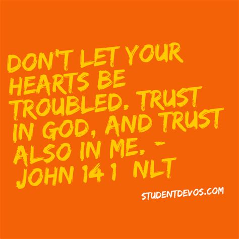 Daily Bible Verse and Devotion – John 14:1 – The Z