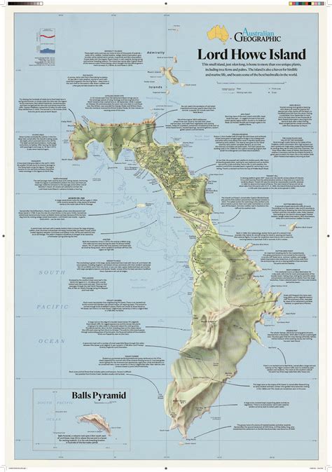 Lord Howe Island Map - Australian Geographic