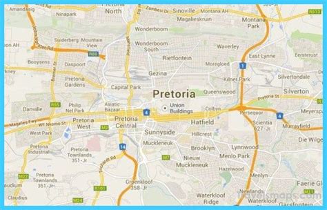 cool Map of Pretoria | Map, Pretoria